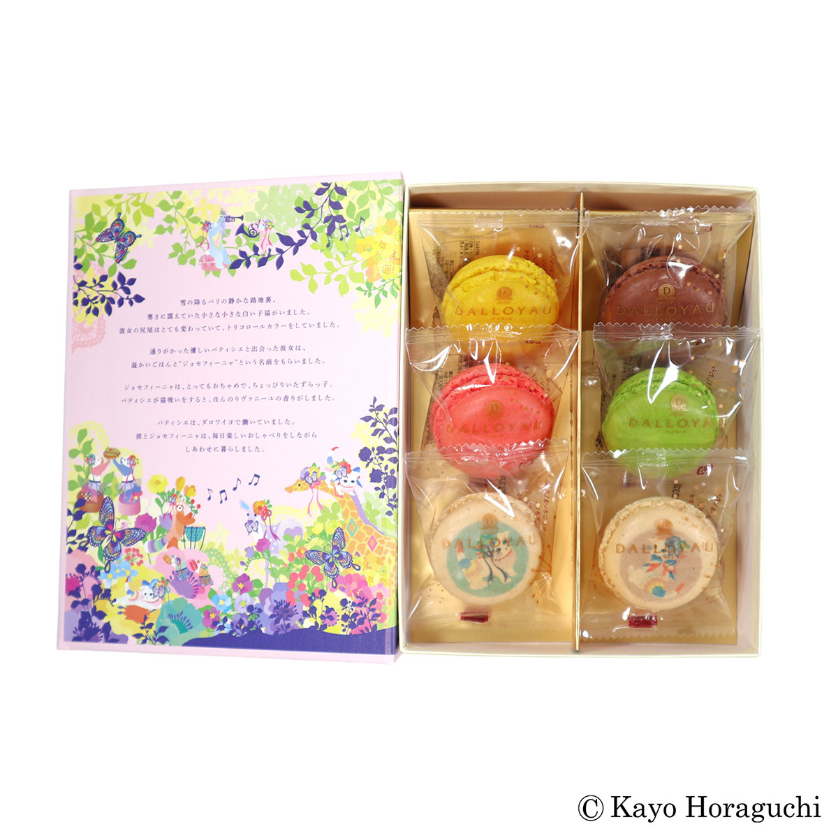 がんばろう日本 ２枚セット ニャカロン詰め合わせ（6個入） | マカロン - ダロワイヨ公式