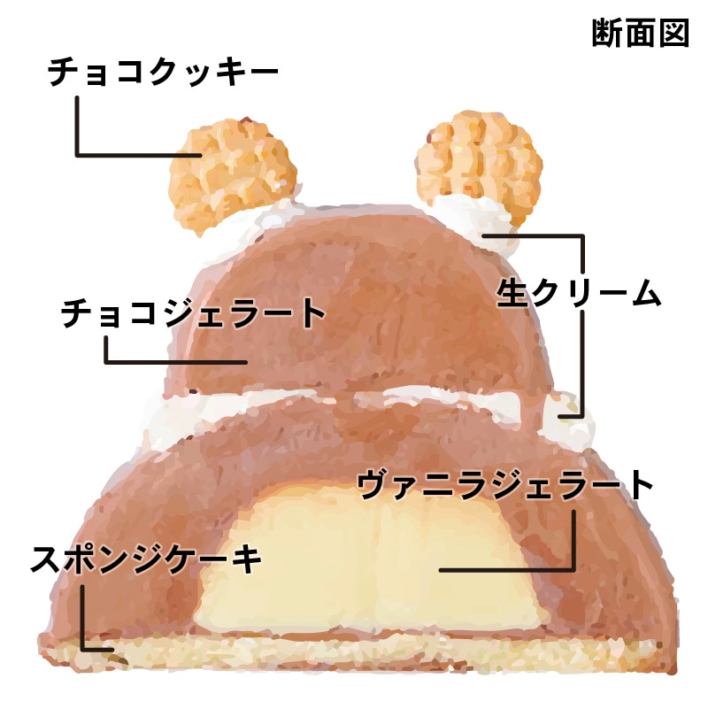 【送料別途】アイスケーキ くま