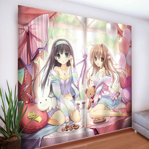 KAROMIX こみトレ35 来雪ちゃんBIGシャワーカーテン karory 新品】【こみトレ35】KAROMIX 来雪ちゃんBIGシャワーカーテン