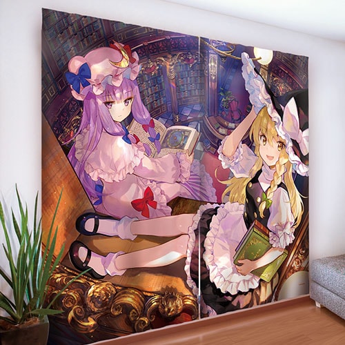 幽々子×妖夢 藤ちょこ 東方シリーズ カーテン魂 痛カーテン
