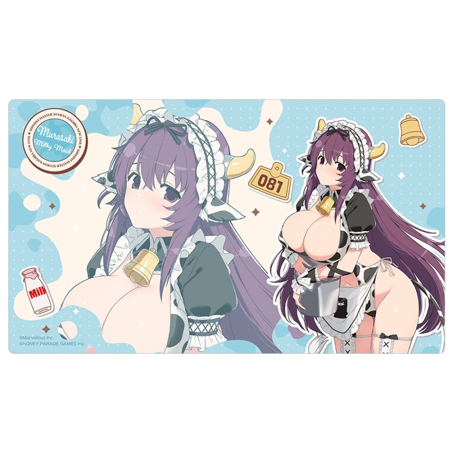 シノビマスター閃乱カグラ NEW LINKラバーマット　鴇 ミルキーメイド シノビマスター 閃乱カグラ NEW LINK]描き下ろしラバーマット（紫