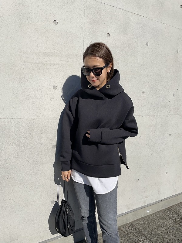 【SOLD OUT】Zip upボンディングフーディー-DAME FRANK