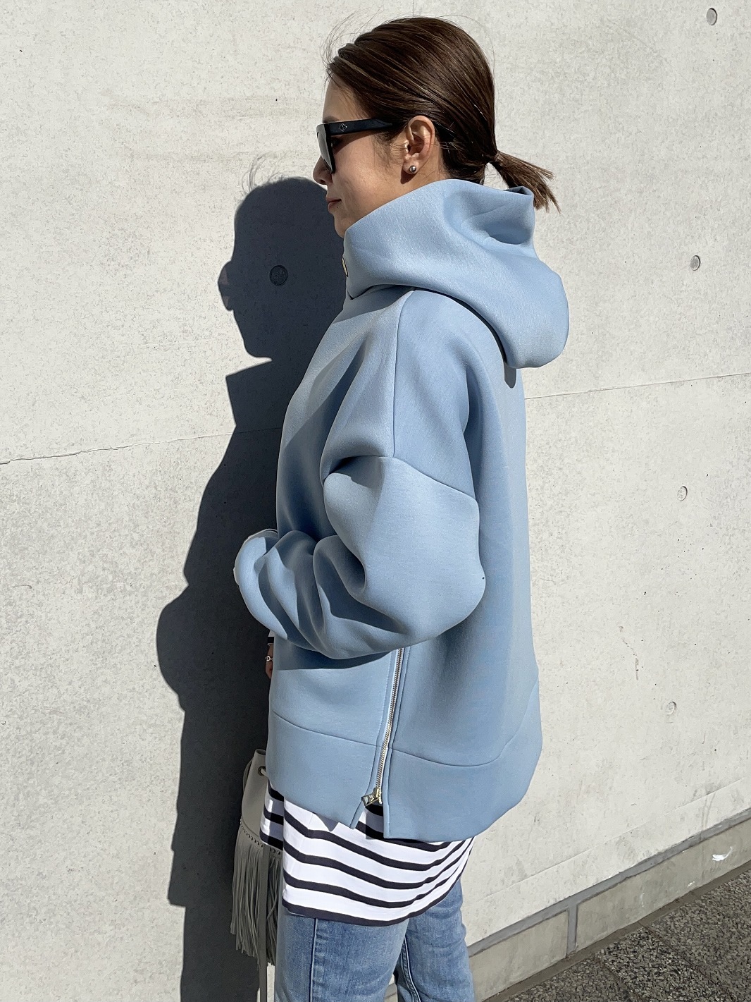オンライン限定商品】 DAMEFRANK×very/ダムフランク/Zip up 【レビューで送料無料】 新品未使用 タグ付 DAME FRANK Zip upボンディングフーディ トレーナー/スウェット
