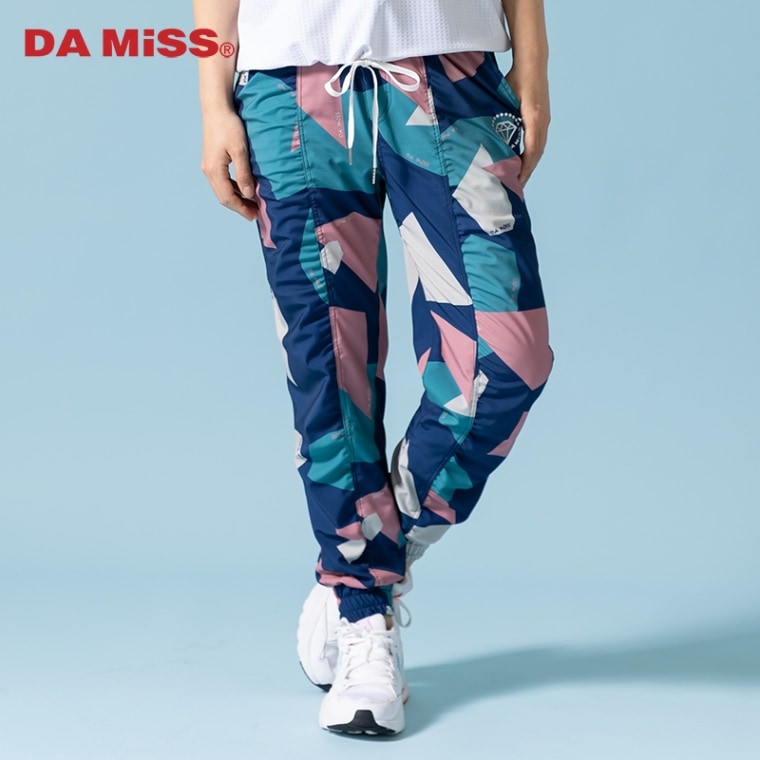 パネルプリントジョガーパンツ ブルー 1432-1502