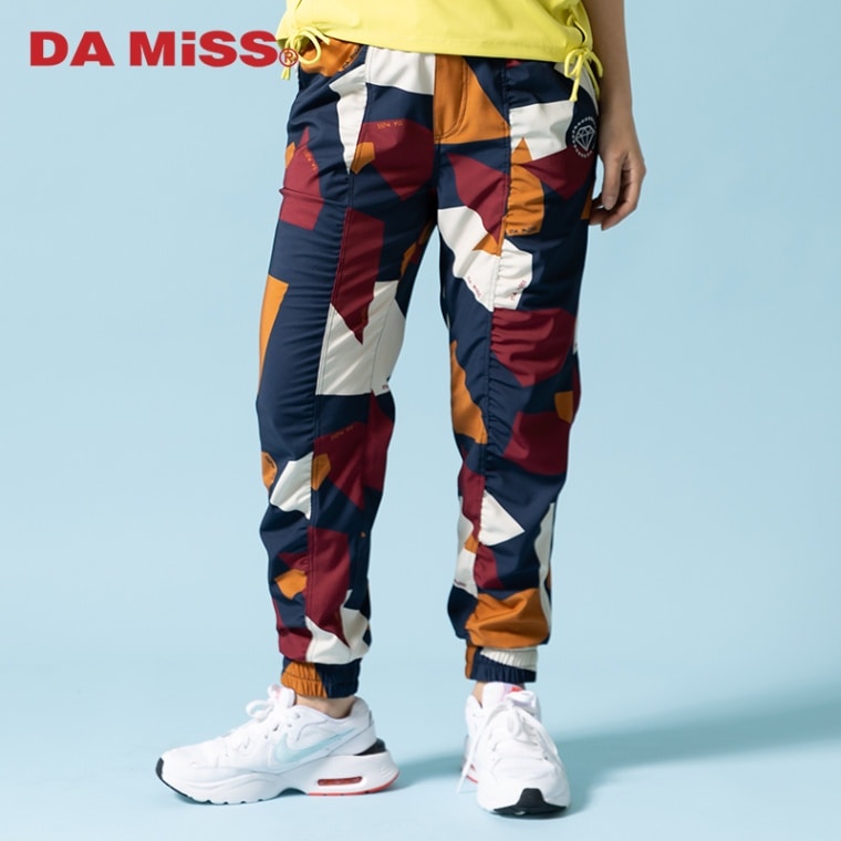 パネルプリントジョガーパンツ ブラウン 1432-1502