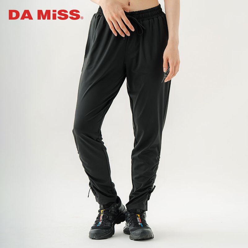 ラバープリントドロストパンツ ブラック 1532-1443