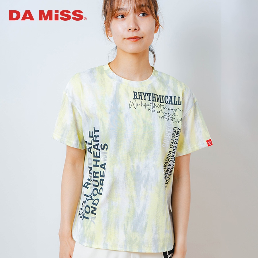 シャドープリント Tシャツ イエロー 1534-1447