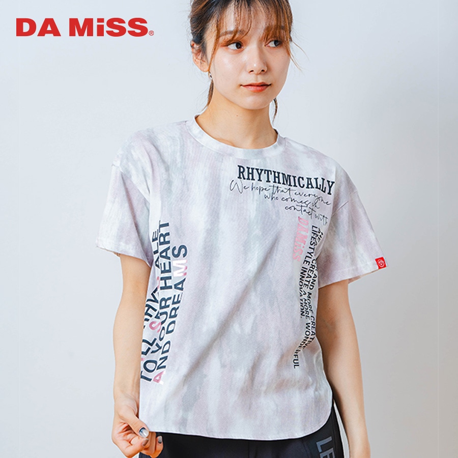 シャドープリント Tシャツ ピンク 1534-1447