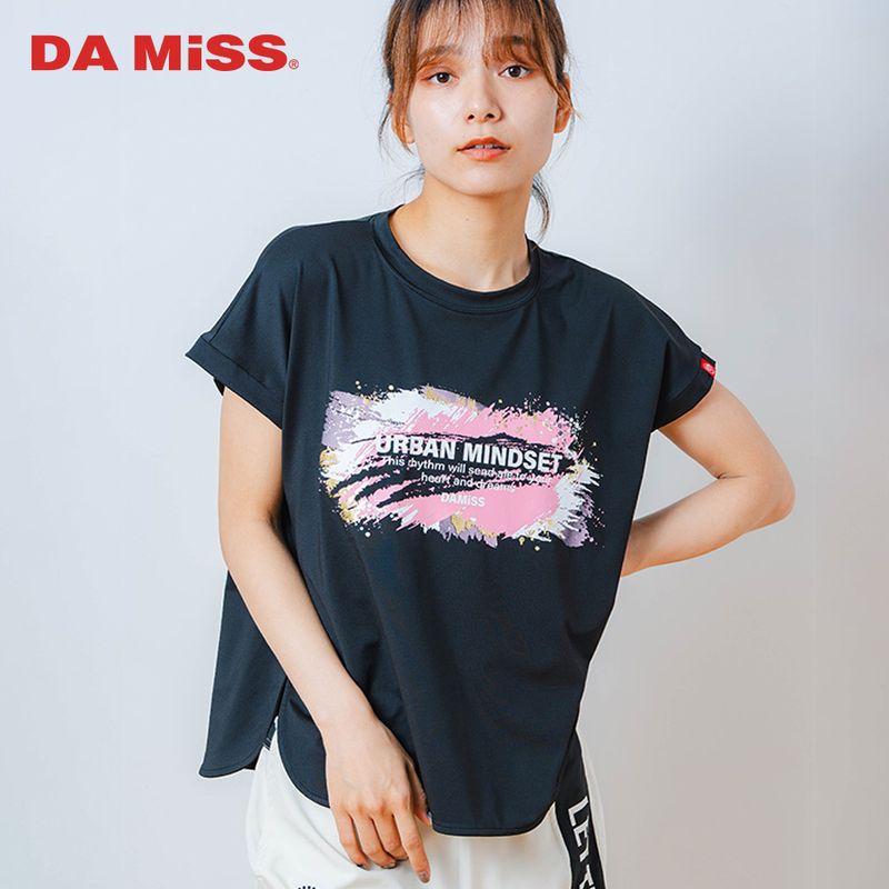 ペインティング Tシャツ   ブラック  1534-1448 