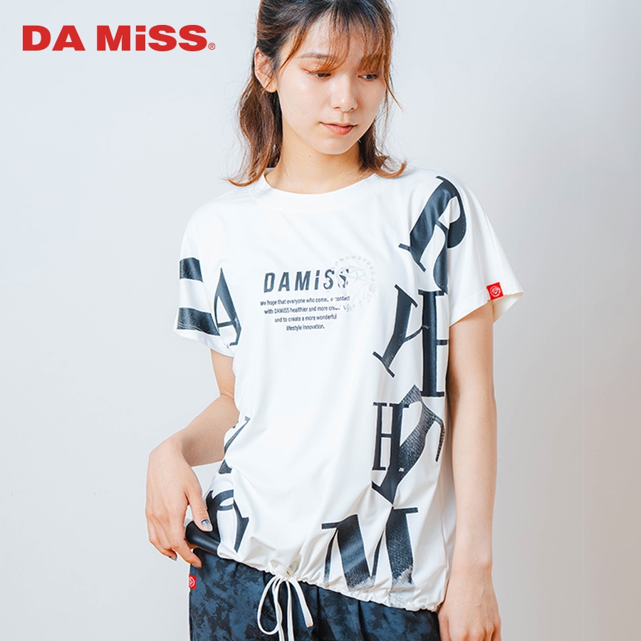 グラデーションテキスト Tシャツ ホワイト 1534-1449