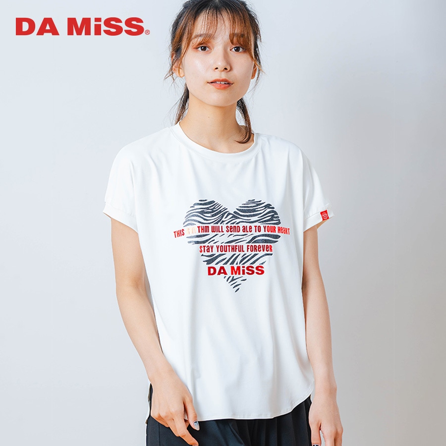 ハートゼブラ Tシャツ ホワイト 1534-1615