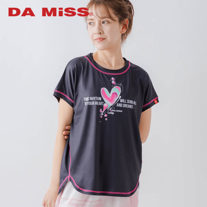 【先行割10％OFF】　ペイントハートTシャツ  ブラック  1634-1466【3/13まで】