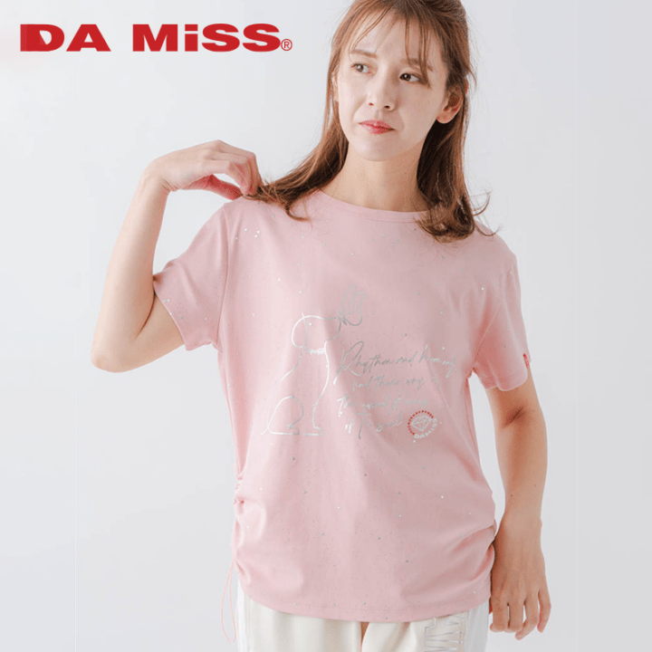 【先行割10％OFF】　シルバーメタリックDogTシャツ  ピンク  1634-1620【3/13まで】