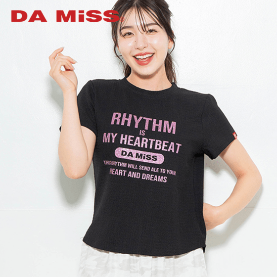 【先行割10％OFF】　リップルロゴTシャツ ブラック　1634-1482【6/12まで】