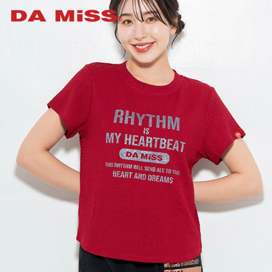 【先行割10％OFF】　リップルロゴTシャツ レッド 　1634-1482【6/12まで】