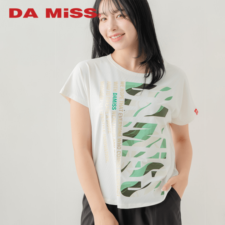 カラーウェーブロゴＴシャツ ホワイト 1634-1488