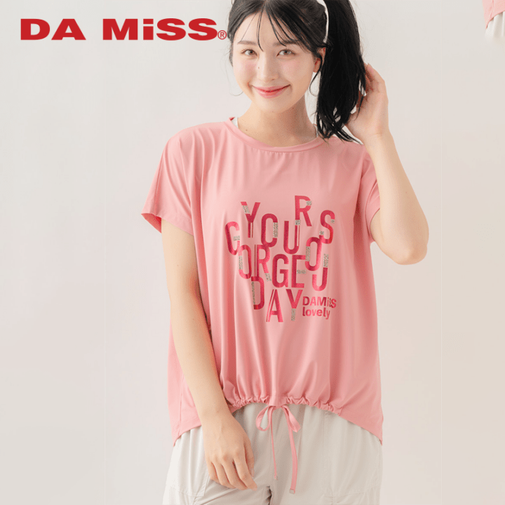 【先行割10％OFF】　メタルロゴプリントTシャツ ピンク 1634-1490【8/17まで】