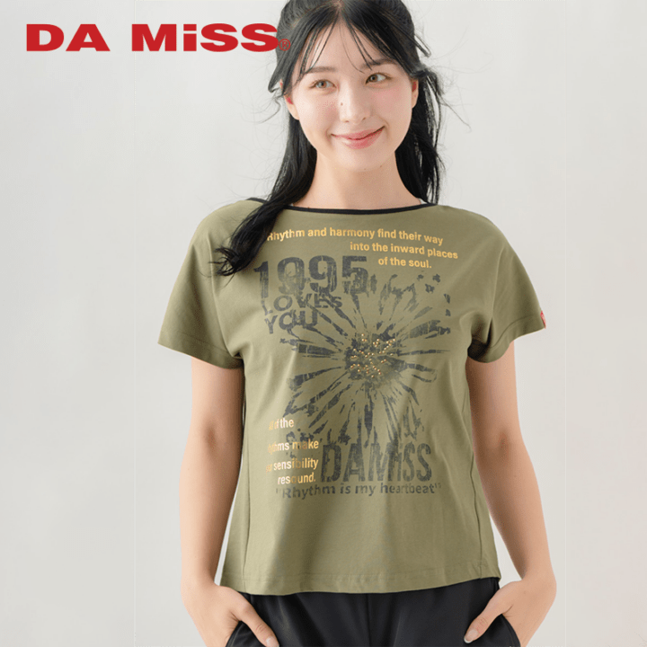 グランジブロッサムＴシャツ  カーキ 1634-1642