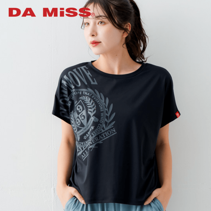 クレストモチーフTシャツ ブラック 1634-1496