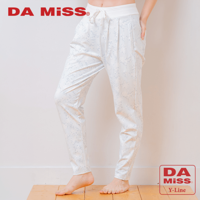 フローラルストレッチパンツ サックス 5632-1498