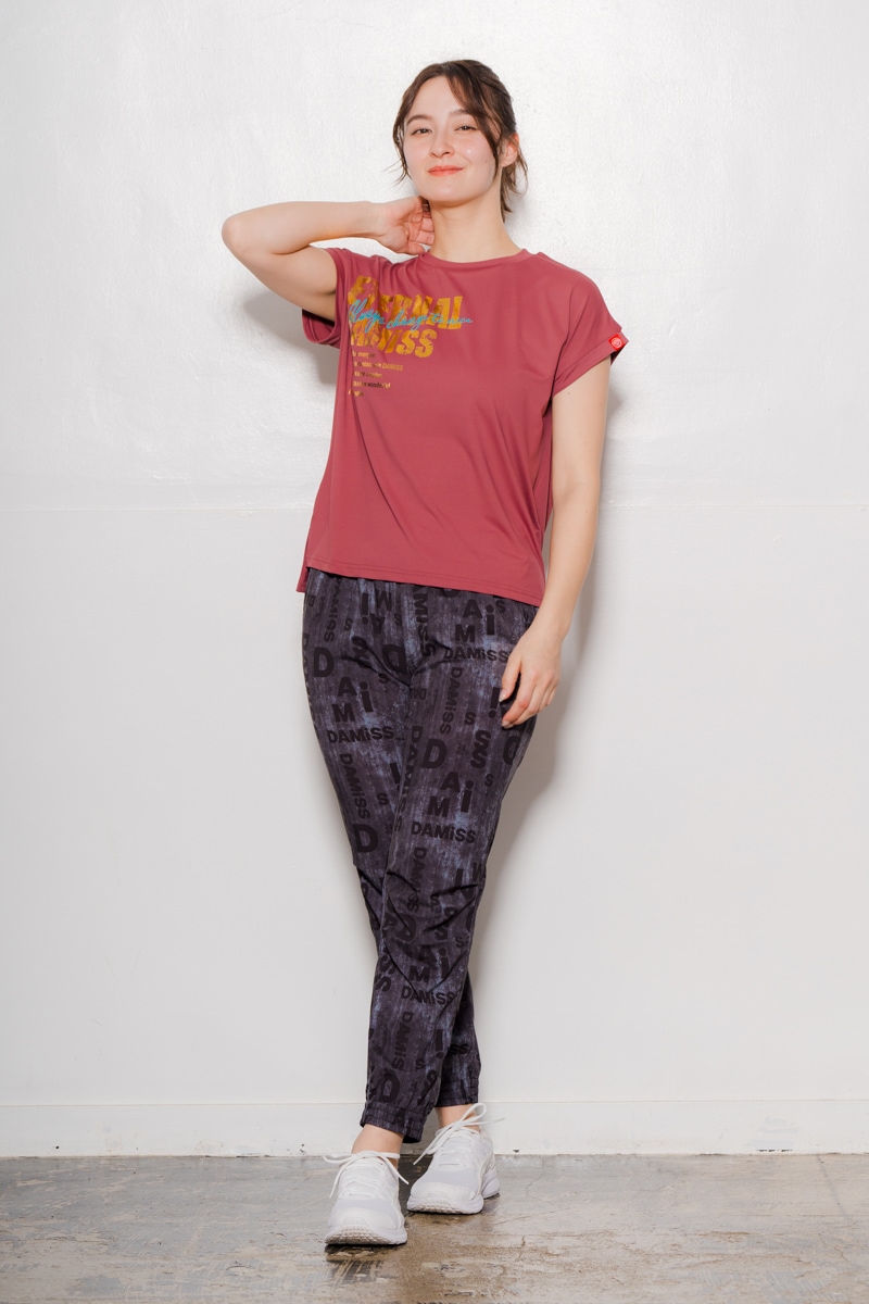 サイド&バックロゴTシャツ ボルドー 1434-1603