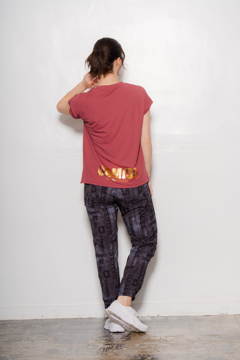 サイド&バックロゴTシャツ ボルドー 1434-1603