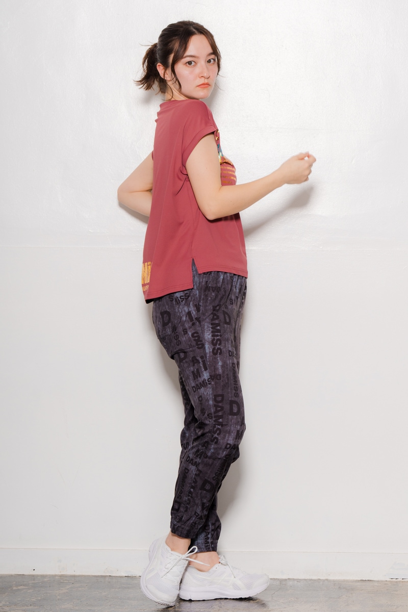 サイド&バックロゴTシャツ ボルドー 1434-1603