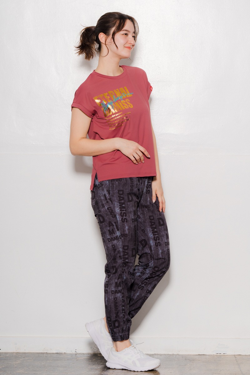 サイド&バックロゴTシャツ ボルドー 1434-1603