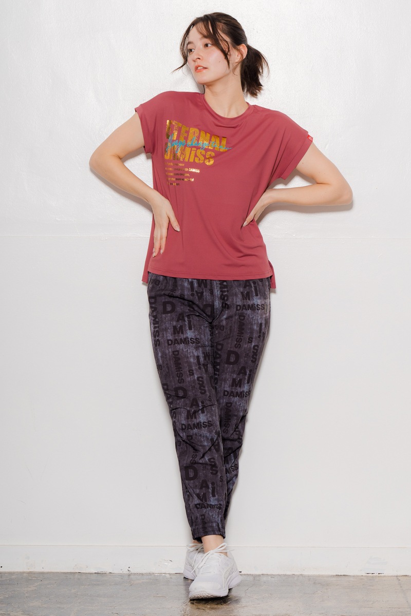 サイド&バックロゴTシャツ ボルドー 1434-1603