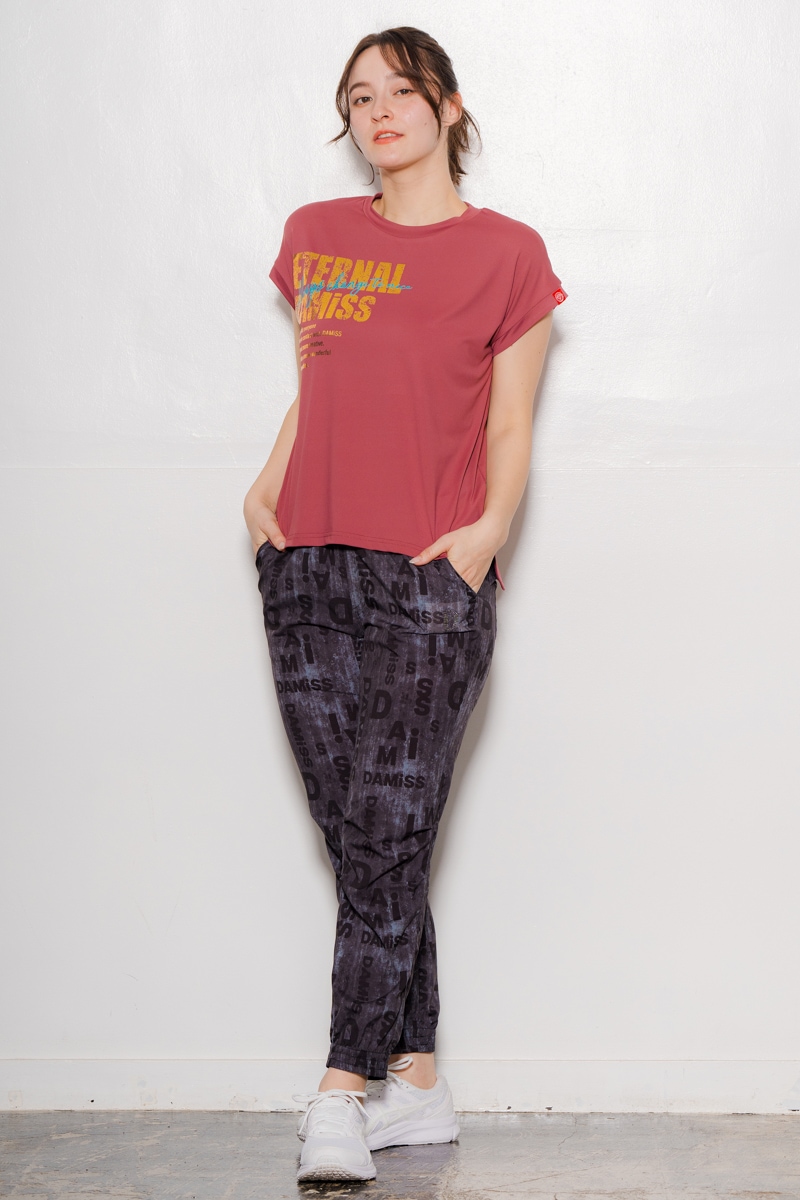 サイド&バックロゴTシャツ ボルドー 1434-1603