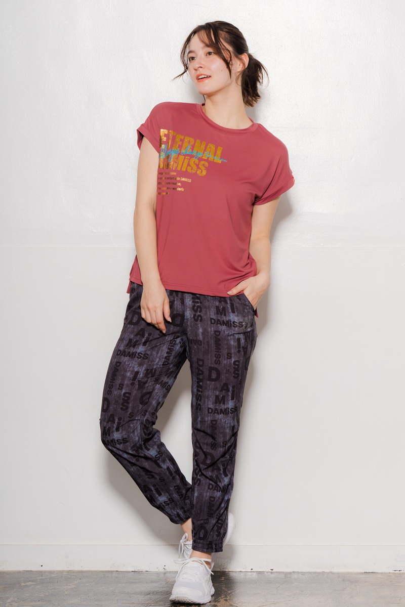 サイド&バックロゴTシャツ ボルドー 1434-1603