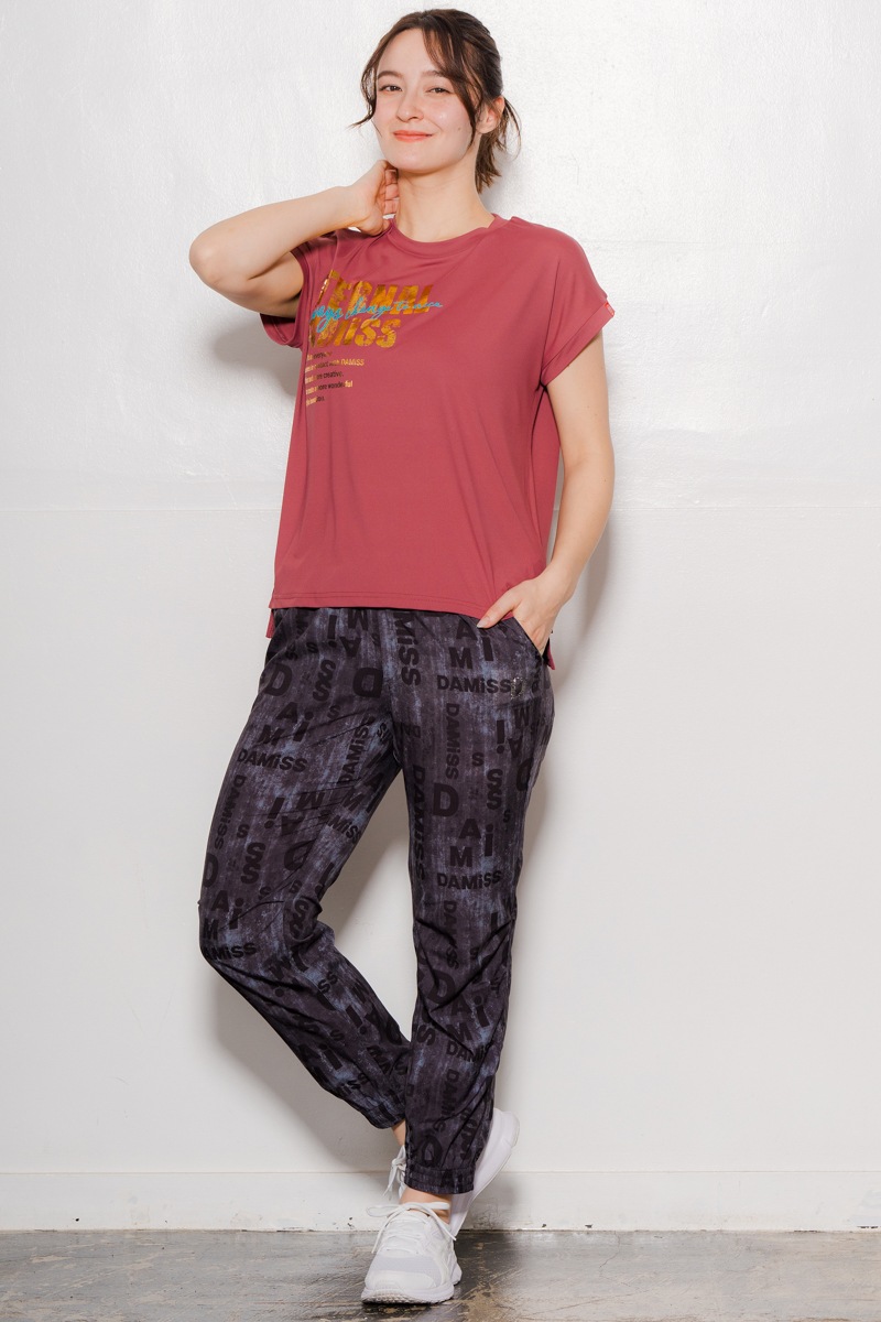 サイド&バックロゴTシャツ ボルドー 1434-1603