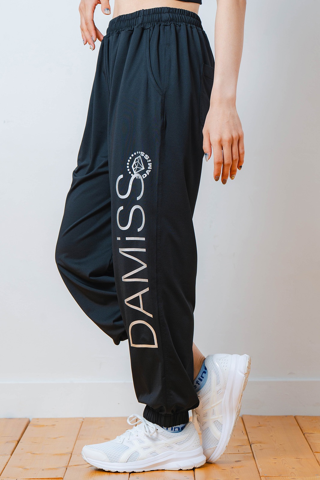 ワイド ジョガー パンツ ブラック 1532-1613