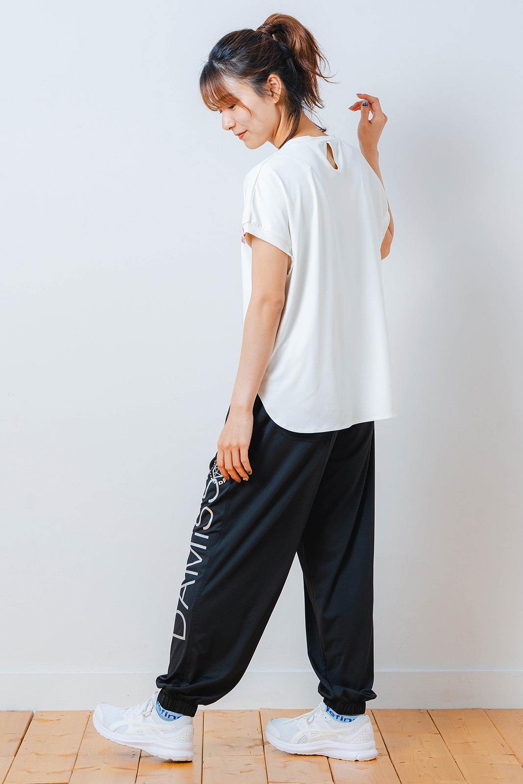 ワイド ジョガー パンツ ブラック 1532-1613