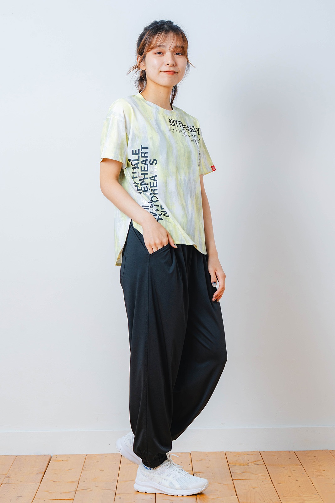 ワイド ジョガー パンツ ブラック 1532-1613