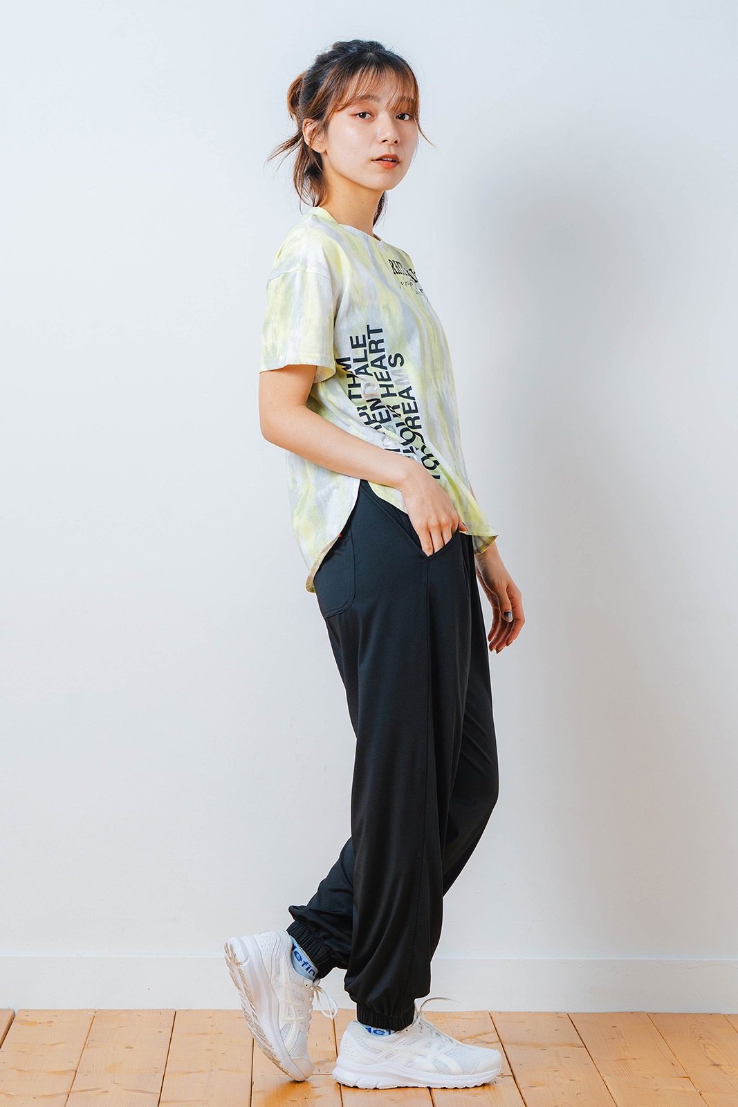 ワイド ジョガー パンツ ブラック 1532-1613