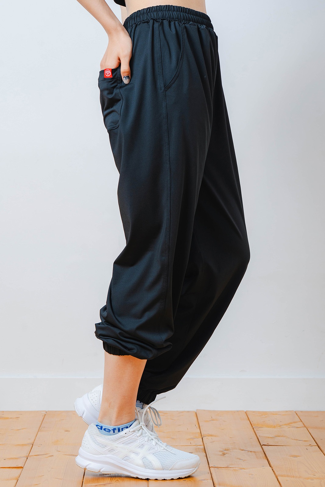 ワイド ジョガー パンツ ブラック 1532-1613