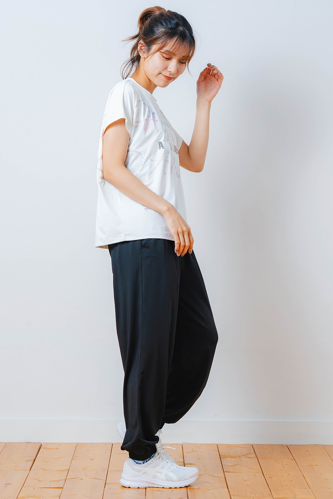 ワイド ジョガー パンツ ブラック 1532-1613