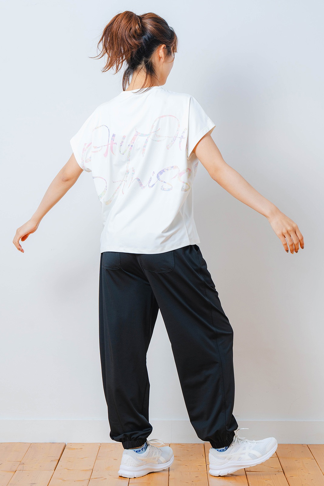 ワイド ジョガー パンツ ブラック 1532-1613