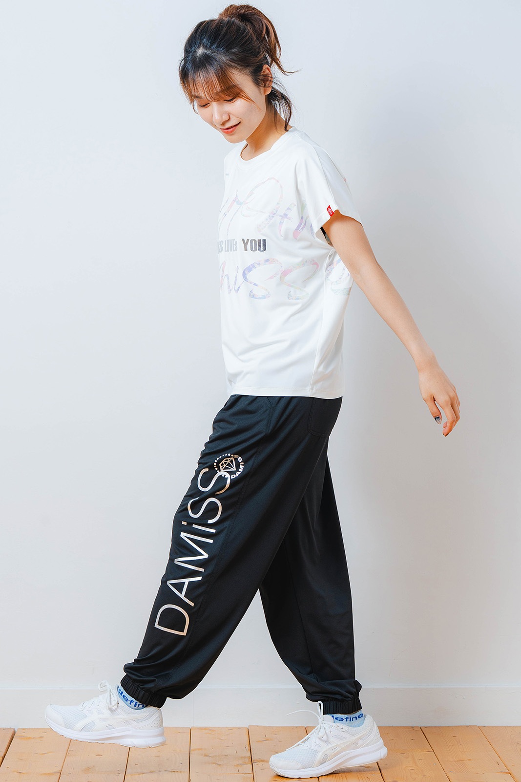 ワイド ジョガー パンツ ブラック 1532-1613