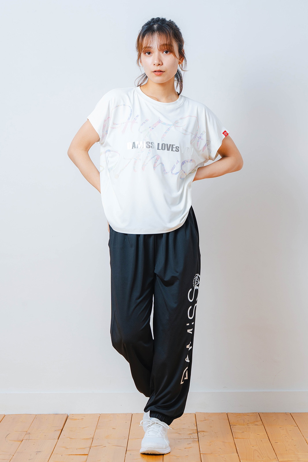 ワイド ジョガー パンツ ブラック 1532-1613