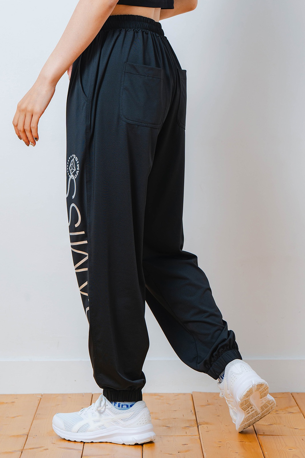 ワイド ジョガー パンツ ブラック 1532-1613