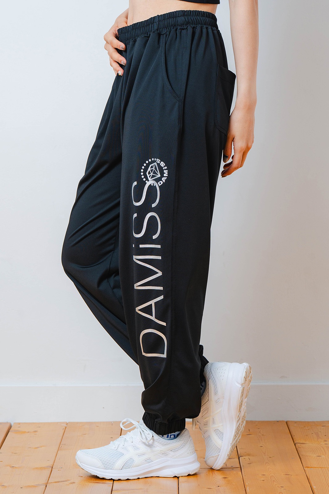 ワイド ジョガー パンツ ブラック 1532-1613