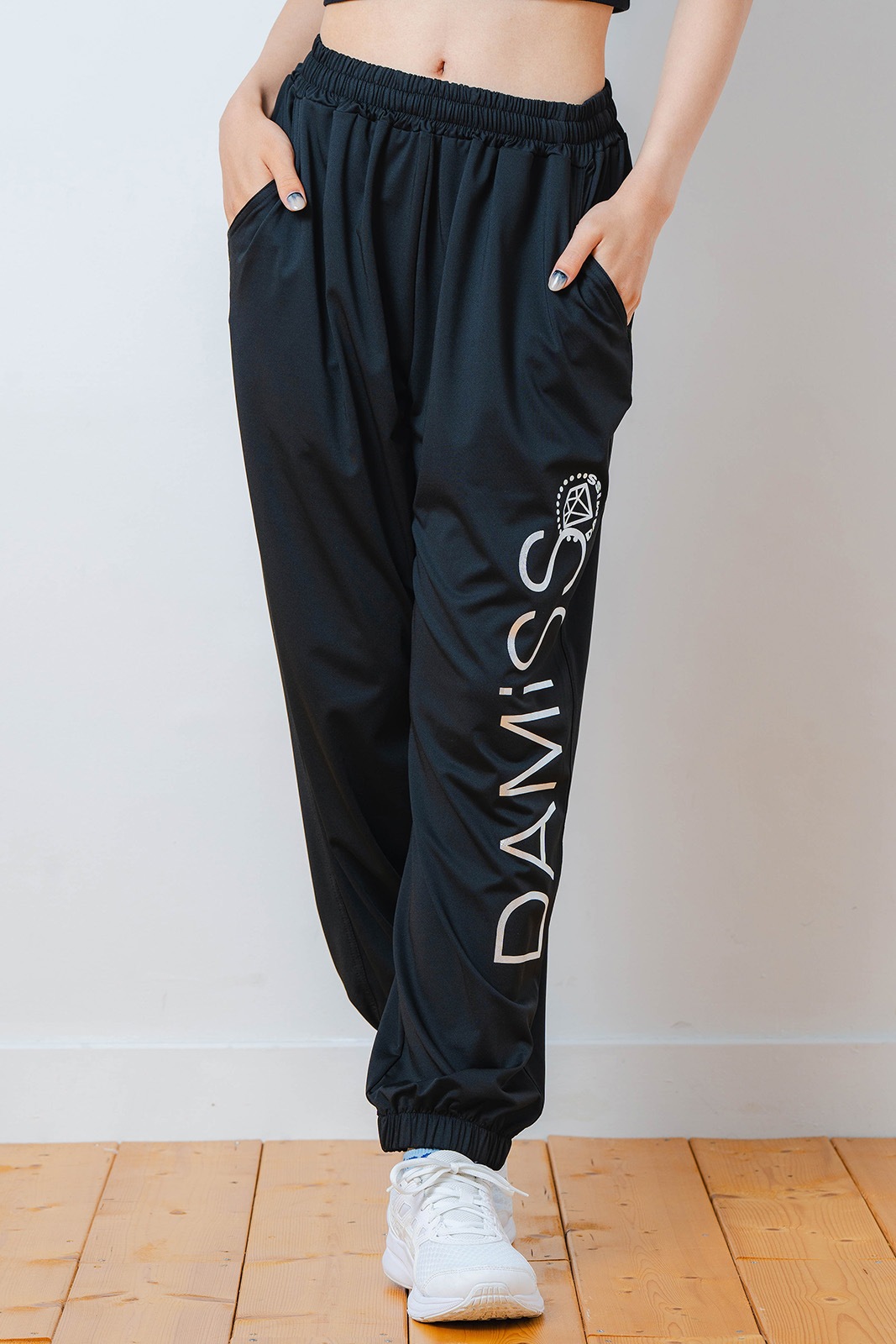 ワイド ジョガー パンツ ブラック 1532-1613