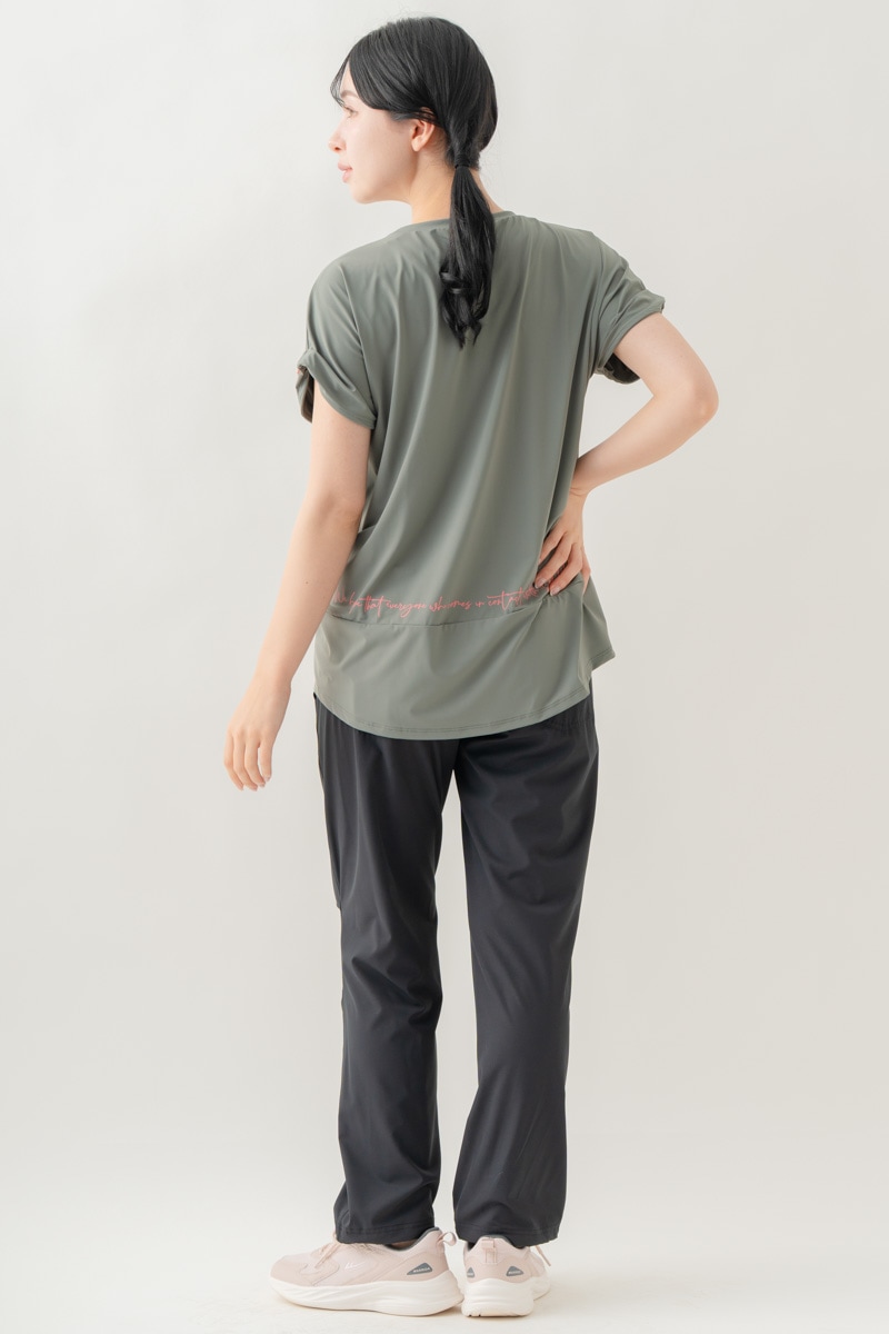 【先行割10％OFF】　MixハートストーンＴシャツ カーキ 1634-1489【8/17まで】