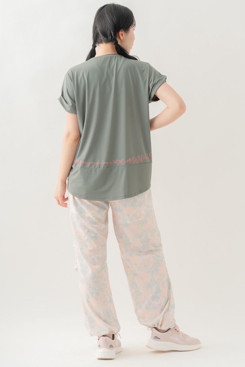 【先行割10％OFF】　MixハートストーンＴシャツ カーキ 1634-1489【8/17まで】