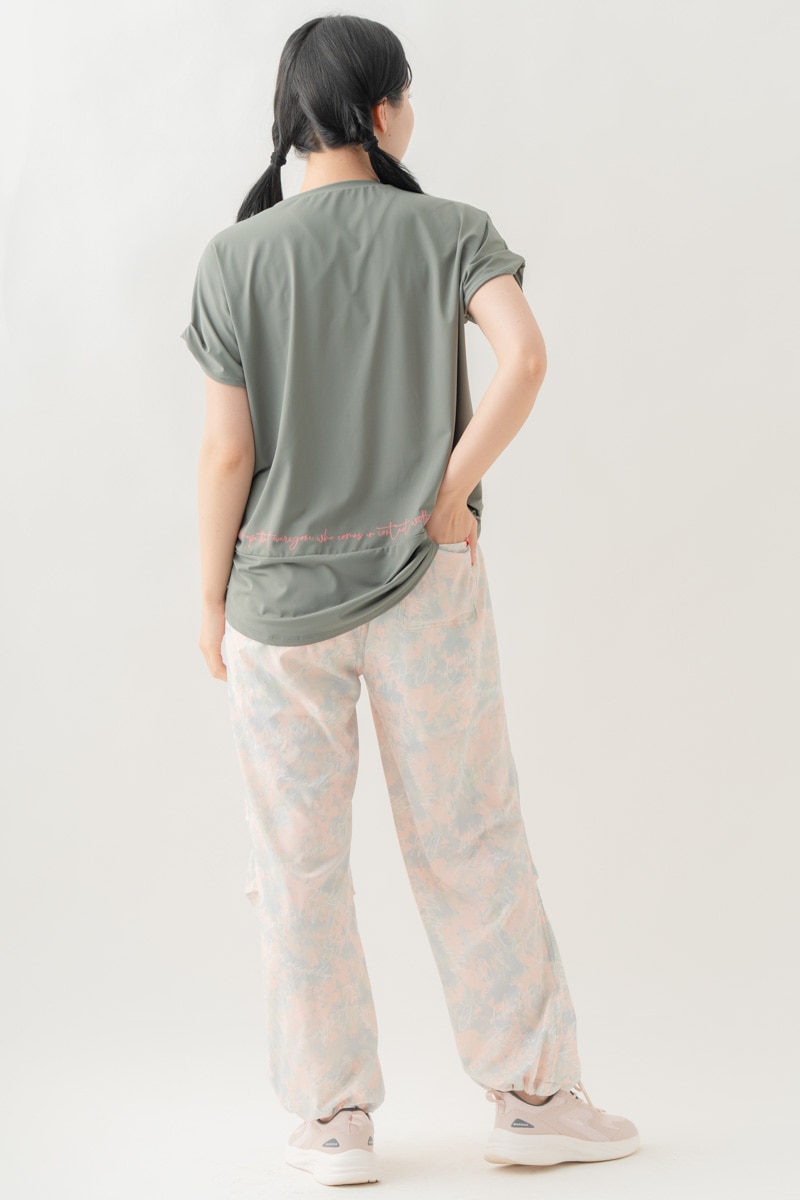 【先行割10％OFF】　MixハートストーンＴシャツ カーキ 1634-1489【8/17まで】