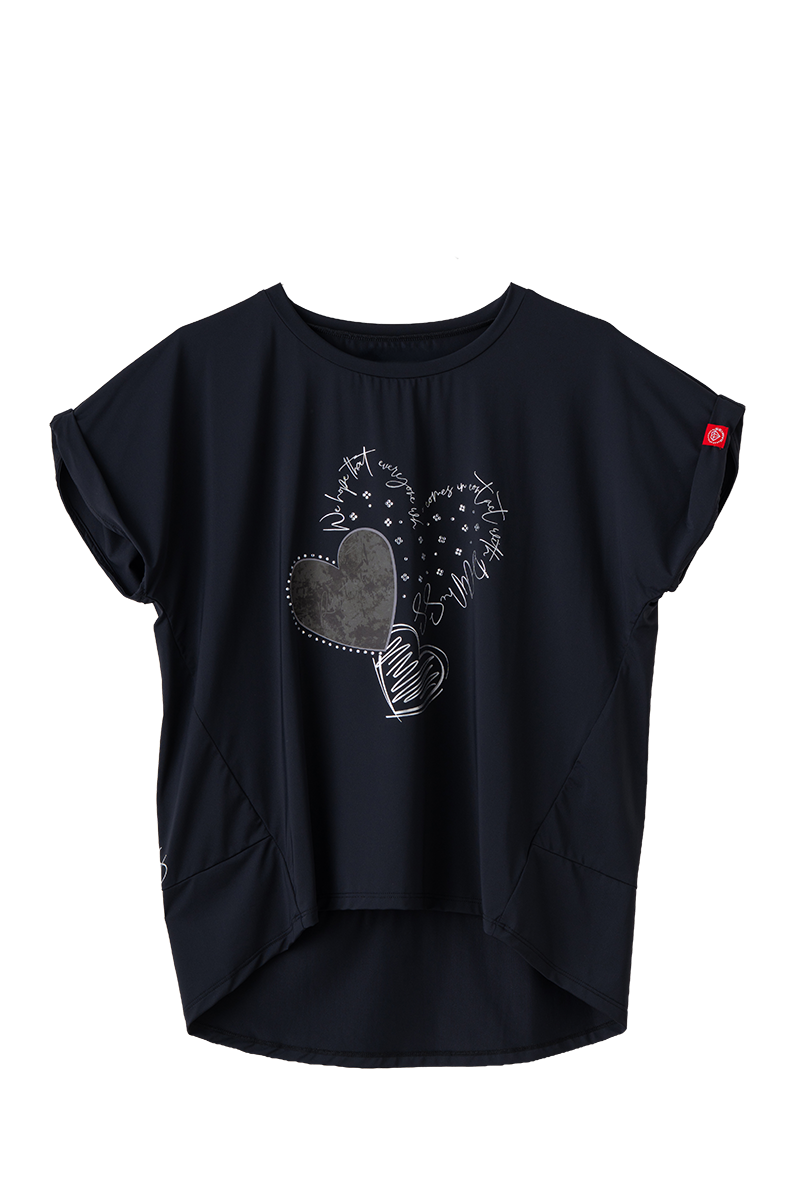 【先行割10％OFF】　MixハートストーンＴシャツ カーキ 1634-1489【8/17まで】