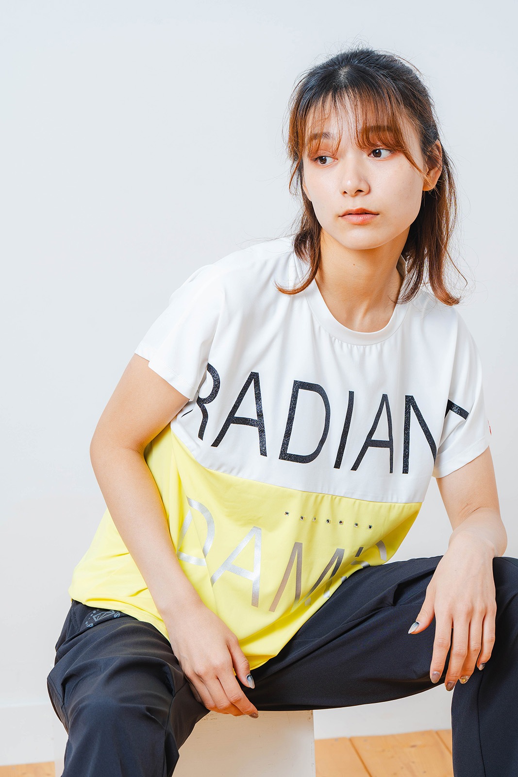 バイカラー Tシャツ  イエロー 1534-1614 