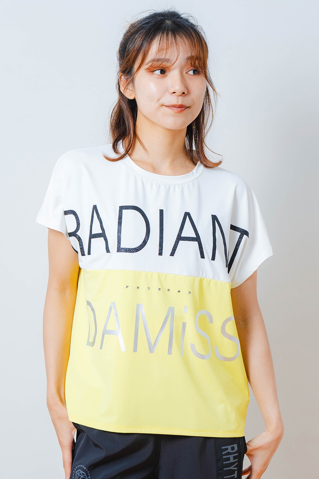 バイカラー Tシャツ  イエロー 1534-1614 